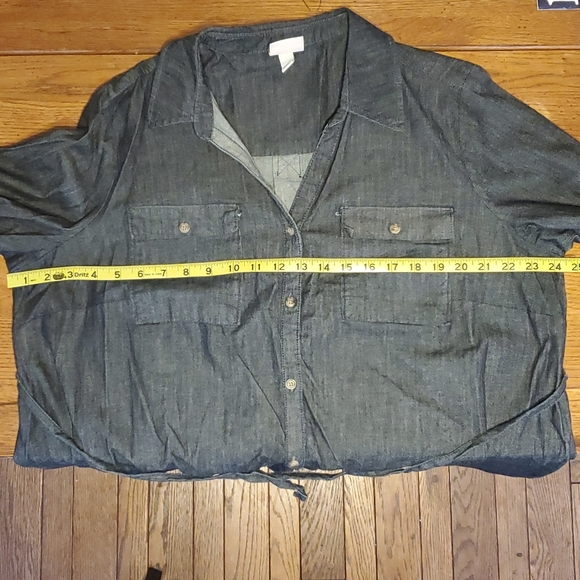 Isabel Maternity Long-Sleeve Jean Dress - Picture 5 of 5